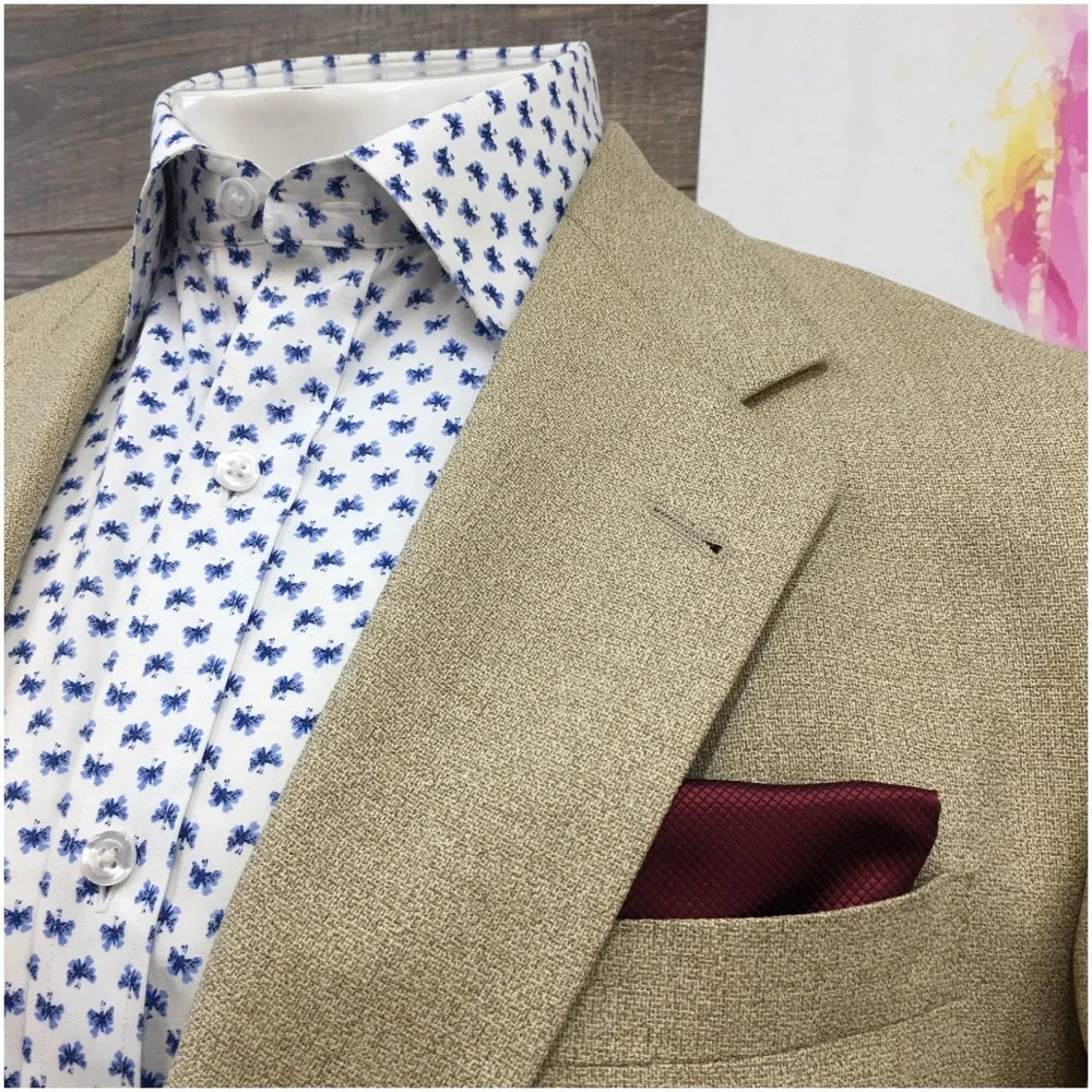 VINTAGE HART‎ SCHAFFNER Mens Wool Silk Blazer Sport Coat Casual Jacket 42L Suit